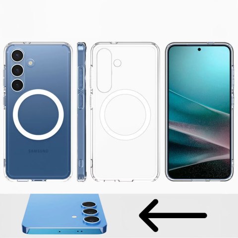 Spigen Etui do Samsung Galaxy S25 Spigen Ultra Hybrid Mag MagFit Case Obudowa Przezroczyste Spigen Etui do Samsung Galaxy S25 Spigen Ultra Hybrid Mag MagFit Case Obudowa Przezroczyste