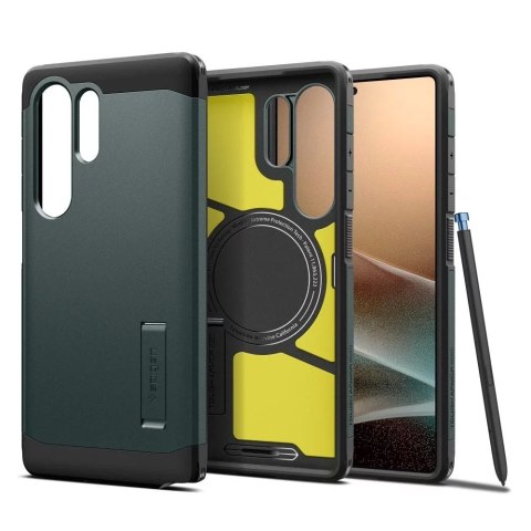 Spigen Etui do Samsung Galaxy S25 Ultra Abyss Green Spigen Tough Armor Mag MagSafe Spigen Etui do Samsung Galaxy S25 Ultra Abyss Green Spigen Tough Armor Mag MagSafe