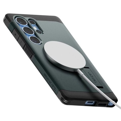 Spigen Etui do Samsung Galaxy S25 Ultra Abyss Green Spigen Tough Armor Mag MagSafe Spigen Etui do Samsung Galaxy S25 Ultra Abyss Green Spigen Tough Armor Mag MagSafe