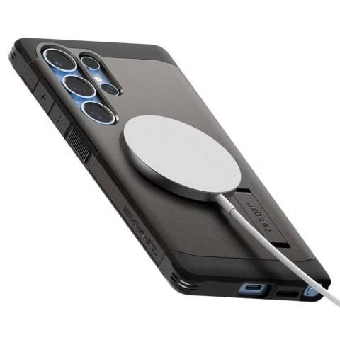 Spigen Etui do Samsung Galaxy S25 Ultra Gunmetal Spigen Tough Armor Mag MagSafe Spigen Etui do Samsung Galaxy S25 Ultra Gunmetal Spigen Tough Armor Mag MagSafe