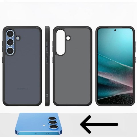 Spigen Etui na telefon do Samsung Galaxy S25 Spigen Ultra Hybrid Obudowa Case Frost Black Spigen Etui na telefon do Samsung Galaxy S25 Spigen Ultra Hybrid Obudowa Case Frost Black