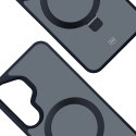 3mk Etui do Samsung Galaxy S25+ Plus 3mk Smoke Case Mag&Stand MagSafe Black