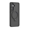 4kom.pl Etui do Samsung Galaxy S25 Czarny Torras Ostand Spin Series