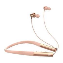 4kom.pl Słuchawki Bezprzewodowe Neckband LDNIO N01 Bluetooth 5.3 50h Różowe Złoto