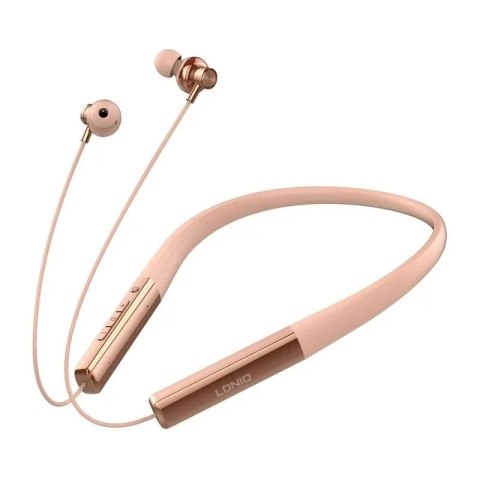 4kom.pl Słuchawki Bezprzewodowe Neckband LDNIO N01 Bluetooth 5.3 50h Różowe Złoto 4kom.pl Słuchawki Bezprzewodowe Neckband LDNIO N01 Bluetooth 5.3 50h Różowe Złoto
