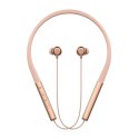 4kom.pl Słuchawki Bezprzewodowe Neckband LDNIO N01 Bluetooth 5.3 50h Różowe Złoto