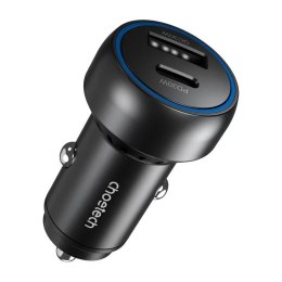 Choetech Ładowarka Samochodowa Choetech TC0014 60W 2x USB-C + USB-A QC3.0 PD3.0 Czarna