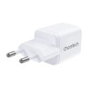 Choetech Ładowarka Sieciowa Choetech PD30W Dual Ports USB-C + USB-A GaN Biała