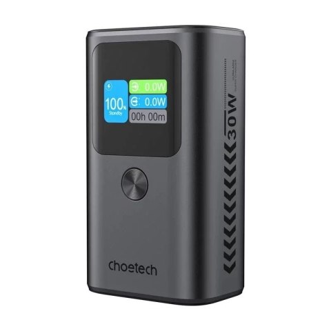 Choetech Powerbank Choetech B701 10000mAh PD30W, szary - 2xUSB-C, 1xUSB-A Choetech Powerbank Choetech B701 10000mAh PD30W, szary - 2xUSB-C, 1xUSB-A
