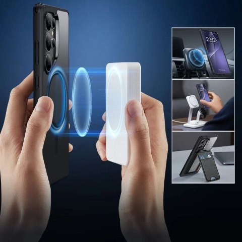 ESR Etui do Samsung Galaxy S25 Ultra Frosted Black ESR Classic Hybrid HaloLock MagSafe ESR Etui do Samsung Galaxy S25 Ultra Frosted Black ESR Classic Hybrid HaloLock MagSafe