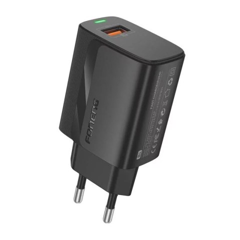 Foneng Ładowarka Foneng EU64 USB-A 20W QC3.0 PPS FCP LED Czarna