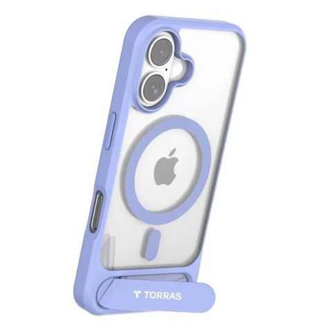 Marka niezdefiniowana Etui Torras Pstand Series do iPhone 16 Niebieskie Marka niezdefiniowana Etui Torras Pstand Series do iPhone 16 Niebieskie