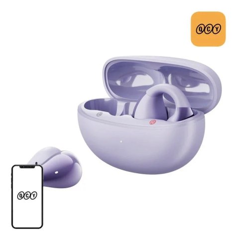 QCY Słuchawki Bezprzewodowe QCY Crossky Clip T33 Bluetooth 5.4 30h Fioletowe QCY Słuchawki Bezprzewodowe QCY Crossky Clip T33 Bluetooth 5.4 30h Fioletowe
