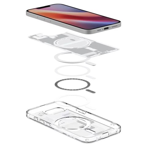 Spigen Etui Spigen Ultra Hybrid Mag MagSafe do iPhone 16E Zero One White Spigen Etui Spigen Ultra Hybrid Mag MagSafe do iPhone 16E Zero One White