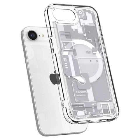 Spigen Etui Spigen Ultra Hybrid Mag MagSafe do iPhone 16E Zero One White Spigen Etui Spigen Ultra Hybrid Mag MagSafe do iPhone 16E Zero One White