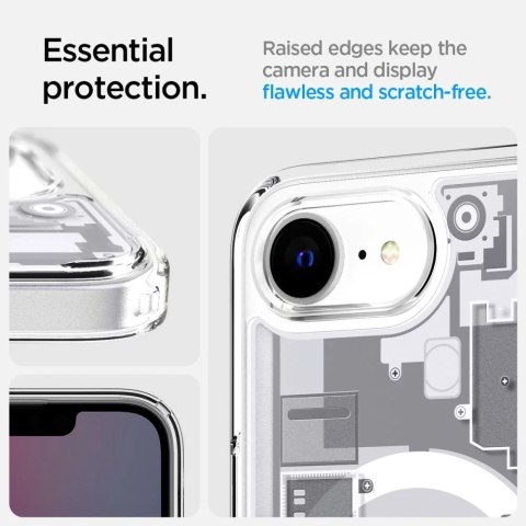 Spigen Etui Spigen Ultra Hybrid Mag MagSafe do iPhone 16E Zero One White Spigen Etui Spigen Ultra Hybrid Mag MagSafe do iPhone 16E Zero One White