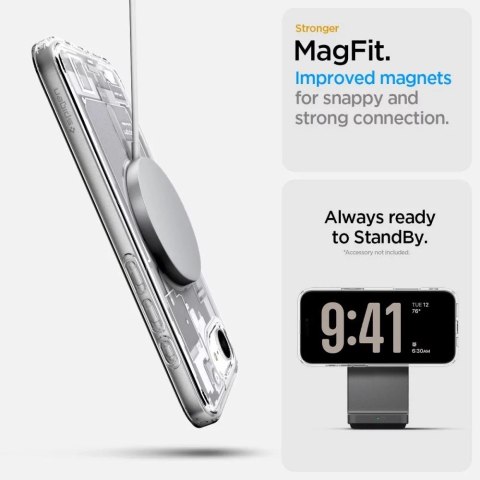 Spigen Etui Spigen Ultra Hybrid Mag MagSafe do iPhone 16E Zero One White Spigen Etui Spigen Ultra Hybrid Mag MagSafe do iPhone 16E Zero One White