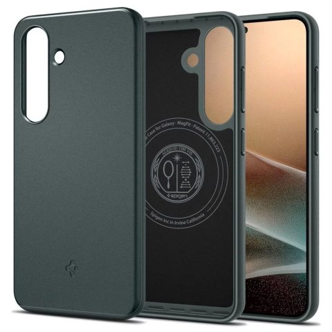 Spigen Etui do Samsung Galaxy S25 Abyss Green Spigen Thin Fit Mag MagSafe Spigen Etui do Samsung Galaxy S25 Abyss Green Spigen Thin Fit Mag MagSafe