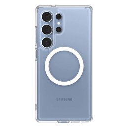 Spigen Etui do Samsung Galaxy S25 Ultra Clear/White Spigen Ultra Hybrid Mag MagSafe