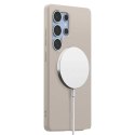 Spigen Etui do Samsung Galaxy S25 Ultra Natural Titanium Spigen Silicone Fit Mag MagSafe