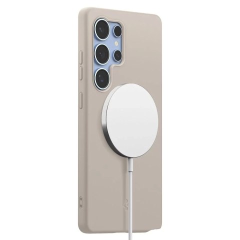 Spigen Etui do Samsung Galaxy S25 Ultra Natural Titanium Spigen Silicone Fit Mag MagSafe Spigen Etui do Samsung Galaxy S25 Ultra Natural Titanium Spigen Silicone Fit Mag MagSafe