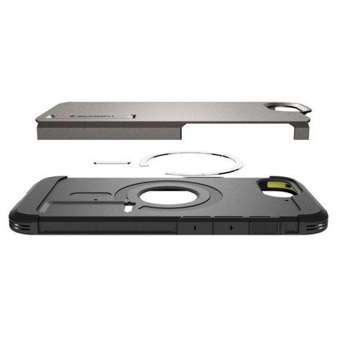 Spigen Etui do iPhone 16E Spigen Tough Armor Mag MagSafe Gunmetal Spigen Etui do iPhone 16E Spigen Tough Armor Mag MagSafe Gunmetal