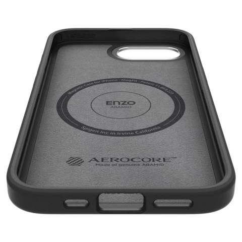 Spigen Etui do iPhone 16e Spigen Enzo Aramid Mag MagSafe Matte Black Spigen Etui do iPhone 16e Spigen Enzo Aramid Mag MagSafe Matte Black