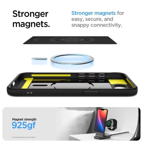 Spigen Etui do iPhone 16e Spigen Rugged Armor Mag MagSafe Matte Black Spigen Etui do iPhone 16e Spigen Rugged Armor Mag MagSafe Matte Black