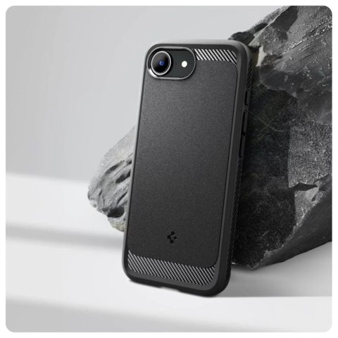 Spigen Etui do iPhone 16e Spigen Rugged Armor Mag MagSafe Matte Black Spigen Etui do iPhone 16e Spigen Rugged Armor Mag MagSafe Matte Black