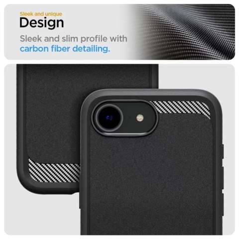 Spigen Etui do iPhone 16e Spigen Rugged Armor Mag MagSafe Matte Black Spigen Etui do iPhone 16e Spigen Rugged Armor Mag MagSafe Matte Black