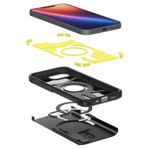 Spigen Etui do iPhone 16e Spigen Tough Armor Mag MagSafe Black Spigen Etui do iPhone 16e Spigen Tough Armor Mag MagSafe Black
