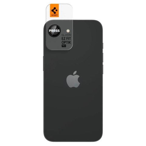Spigen Osłona aparatu do iPhone 16e Spigen Optik Pro Glas.TR „EZ Fit" Camera Protector 2-Pack Black Spigen Osłona aparatu do iPhone 16e Spigen Optik Pro Glas.TR „EZ Fit" Camera Protector 2-Pack Black
