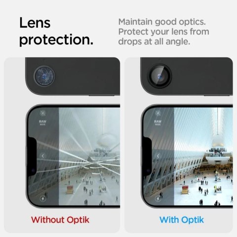 Spigen Osłona aparatu do iPhone 16e Spigen Optik Pro Glas.TR „EZ Fit" Camera Protector 2-Pack Black Spigen Osłona aparatu do iPhone 16e Spigen Optik Pro Glas.TR „EZ Fit" Camera Protector 2-Pack Black