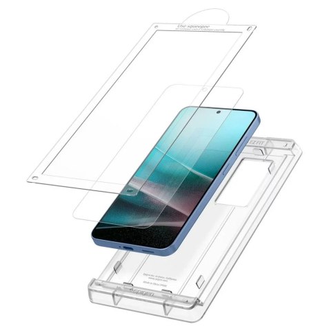 Spigen Szkło Hybrydowe do Samsung Galaxy S25 Spigen Elite Shield "EZ Fit" HD Clear Spigen Szkło Hybrydowe do Samsung Galaxy S25 Spigen Elite Shield "EZ Fit" HD Clear