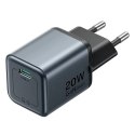 Vention Ładowarka GaN Vention USB-C 20W + Kabel USB-C do Lightning 1m Szara