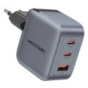 Vention Ładowarka GaN Vention USB-C+C+A 70W Szara