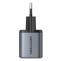 Vention Ładowarka GaN Vention USB-C + USB-A 30W Szara