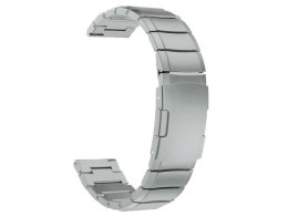 4kom.pl Bransoleta Steel Simple pasek Alogy stal nierdzewna do smartwatcha 20mm Srebrna