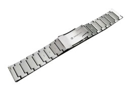 4kom.pl Bransoleta Steel Simple pasek Alogy stal nierdzewna do smartwatcha 20mm Srebrna