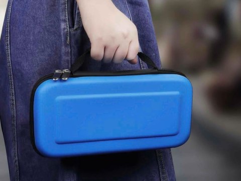 Alogy Etui futerał pokrowiec Alogy do konsoli Nintendo Switch/ Switch OLED Niebieskie 02 Alogy Etui futerał pokrowiec Alogy do konsoli Nintendo Switch/ Switch OLED Niebieskie 02