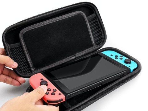 Alogy Etui futerał pokrowiec Alogy do konsoli Nintendo Switch/ Switch OLED Niebieskie 02 Alogy Etui futerał pokrowiec Alogy do konsoli Nintendo Switch/ Switch OLED Niebieskie 02