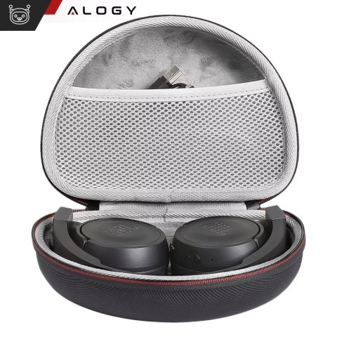 Alogy Etui pokrowiec Alogy na słuchawki nauszne JBL Tune 600/510/500/460/450 Czarne Alogy Etui pokrowiec Alogy na słuchawki nauszne JBL Tune 600/510/500/460/450 Czarne