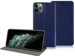 Alogy Etui z klapką portfel Alogy skórzane obudowa do Apple iPhone 11 Pro Granatowe