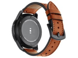 Alogy Pasek Alogy skóra leather band do Samsung Watch Active 2 (20mm) Brązowy