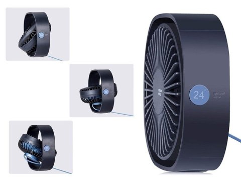 Alogy Przenośny wiatrak Alogy Natural wind 24 wentylator na biurko USB Granatowy Alogy Przenośny wiatrak Alogy Natural wind 24 wentylator na biurko USB Granatowy