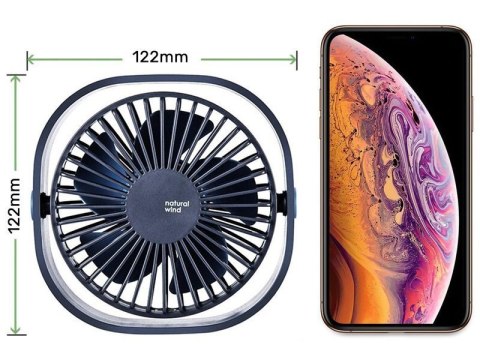 Alogy Przenośny wiatrak Alogy Natural wind 24 wentylator na biurko USB Granatowy Alogy Przenośny wiatrak Alogy Natural wind 24 wentylator na biurko USB Granatowy