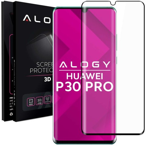 Alogy Szkło hartowane Alogy na cały ekran do Huawei P30 Pro Czarne Alogy Szkło hartowane Alogy na cały ekran do Huawei P30 Pro Czarne