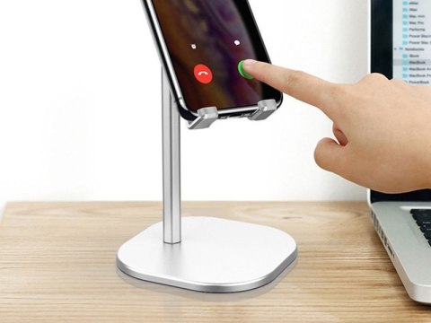Alogy Uchwyt na biurko stojak na telefon tablet Alogy Srebrny Alogy Uchwyt na biurko stojak na telefon tablet Alogy Srebrny