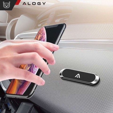 Alogy Uchwyt samochodowy Alogy magnetyczny samoprzylepny na deskę Czarny Alogy Uchwyt samochodowy Alogy magnetyczny samoprzylepny na deskę Czarny