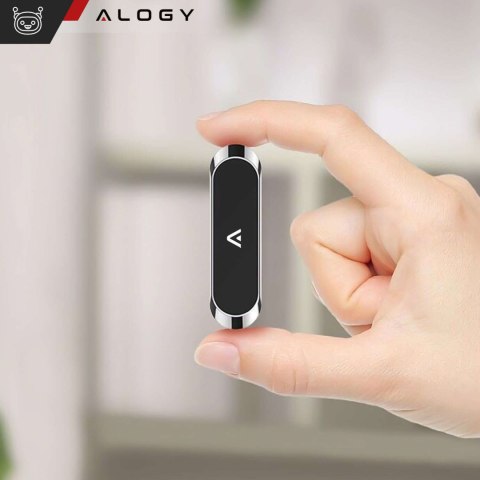 Alogy Uchwyt samochodowy Alogy magnetyczny samoprzylepny na deskę Czarny Alogy Uchwyt samochodowy Alogy magnetyczny samoprzylepny na deskę Czarny